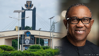 OAU entrance/Former presidential candidate Peter Obi