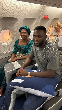 Victor Boniface and his grandmother