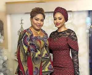 Regina Daniels and her mother