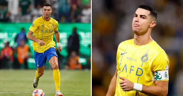 Cristiano Ronaldo in action for  Al-Nassr