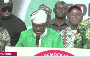 FCT Minister, Nyesom Wike at the PDP Convention on Sunday, March 29