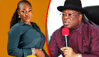 A photo collage of the late Mary Habila and Dave Umahi