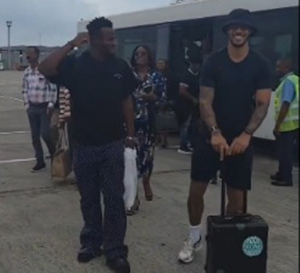 Super Eagles captain William Troost-Ekong arrives in Uyo for Super Eagles clash