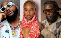 Davido, Ayra Star and Burna Boy
