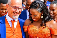 Sandro Ferretto and bride