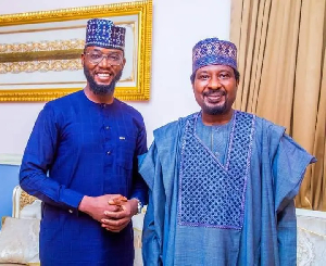 Popular Kannywood singer, Ali Isa Jita and Deputy President of the Senate Barau Jibrin