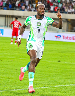 George Ihenikane scored on his debut for Nigeria George Ihenikane scored on his debut for Nigeria