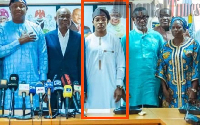 Nyesom Wike’s son at meeting with Aviation and FCT Directors