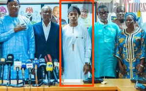 Nyesom Wike’s son at meeting with Aviation and FCT Directors