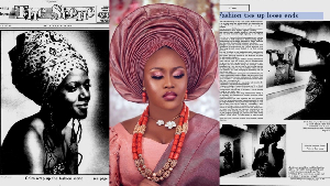 Pages from The Evening Independent/Woman on Gele headtie Pages from The Evening Independent/Woman on Gele headtie