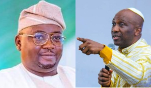 A photo collage of Power Minister, Adebayo Adelabu and Primate Elijah Ayodele