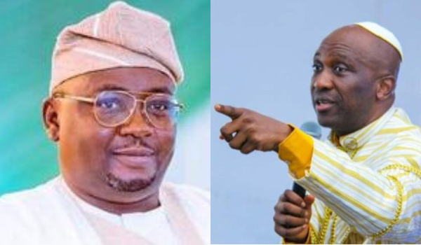 A photo collage of Power Minister, Adebayo Adelabu and Primate Elijah Ayodele