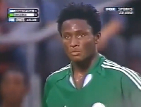 Mikel Obi during the 2005 U-20 World Cup in the Netherlands