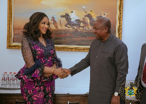 Bianca Ojukwu and President Mahama