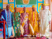 A photo of Oba Onile-ere, Oba Onita, Oba Kiffouli, Oba Olu Ologo and Oba ALAGABA