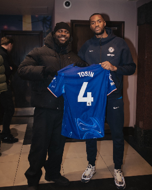 Nigerian rapper Odumodublvck and Chelsea defender Tosin Adarabioyo