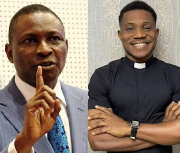 EFCC boss Ola Olukoye and Pastor Jerry Eze