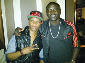 An old photo of Wizkid and Akon in 2018