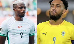 L-R: Victor Osimhen, Pierre-Emerick Aubameyang