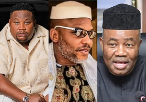 Cubana Chief Priest, Nnamdi Kanu and Godswill Akpabio