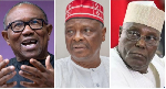 A photo collage of Peter Obi, Rabiu Musa Kwankwaso and Atiku Abubakar