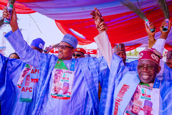 President Buhari and Bola Ahmed Tinubu