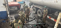 Soliders at the bunkering site