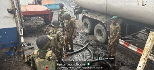 Soliders at the bunkering site