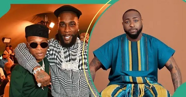 Wizkid, Burna Boy and Davido