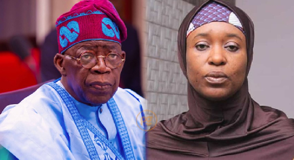 Tinubu and Aisha Yesufu