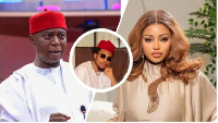 Ned Nwoko, Regina Daniels and her brother, Sammy