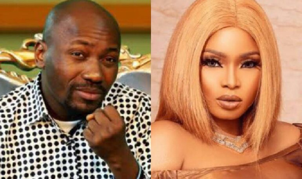 Apostle Johnson Suleman and actress Halima Abubakar