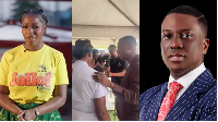 Pastor Bolaji offers prayers to Hilda Baci