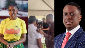 Pastor Bolaji offers prayers to Hilda Baci