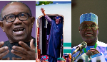 A photo collage of Peter Obi, President Bola Tinubu and Atiku Abubakar