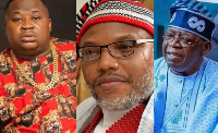 Cubana Chief Priest , Nnamdi Kanu and President Bola Tinubu