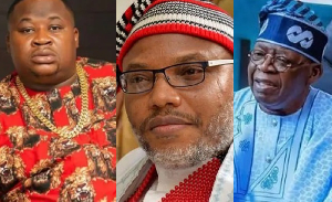 Cubana Chief Priest , Nnamdi Kanu and President Bola Tinubu