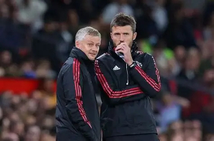 Michael Carrick and Ole Gunnar Solskjær