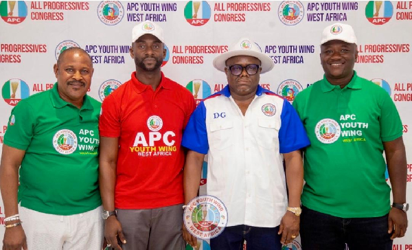 L-R: Amb. Saidi Balogun,  Hon. Mobolaji Ogunlende, DG Gideon Olatunde and Dr. Seriki Muritala