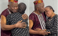 Chiwetalu Agwu and wife