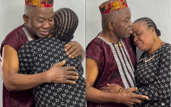 Chiwetalu Agwu and wife