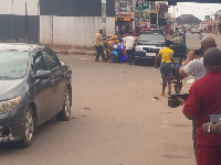 Police pilot vehicle collided with a Tricycle carrying NSCDC personnel at Arroma Junction