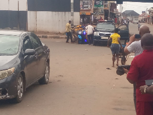 Police pilot vehicle collided with a Tricycle carrying NSCDC personnel at Arroma Junction