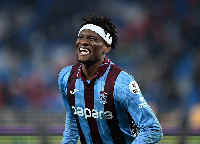 Chibuike Nwaiwu in action for Trabzonspor