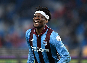 Chibuike Nwaiwu in action for Trabzonspor