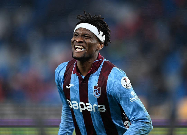 Chibuike Nwaiwu in action for Trabzonspor