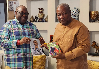 Dele Momodu and Ghana's President John Mahama