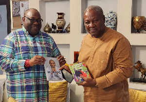 Dele Momodu and Ghana's President John Mahama