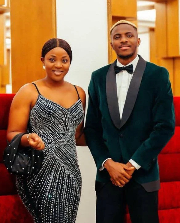 Osimhen and sister. Credit: Osimhen | Instagram