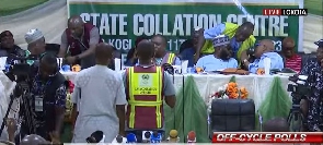 INEC collating the results of the November 11 governorship election